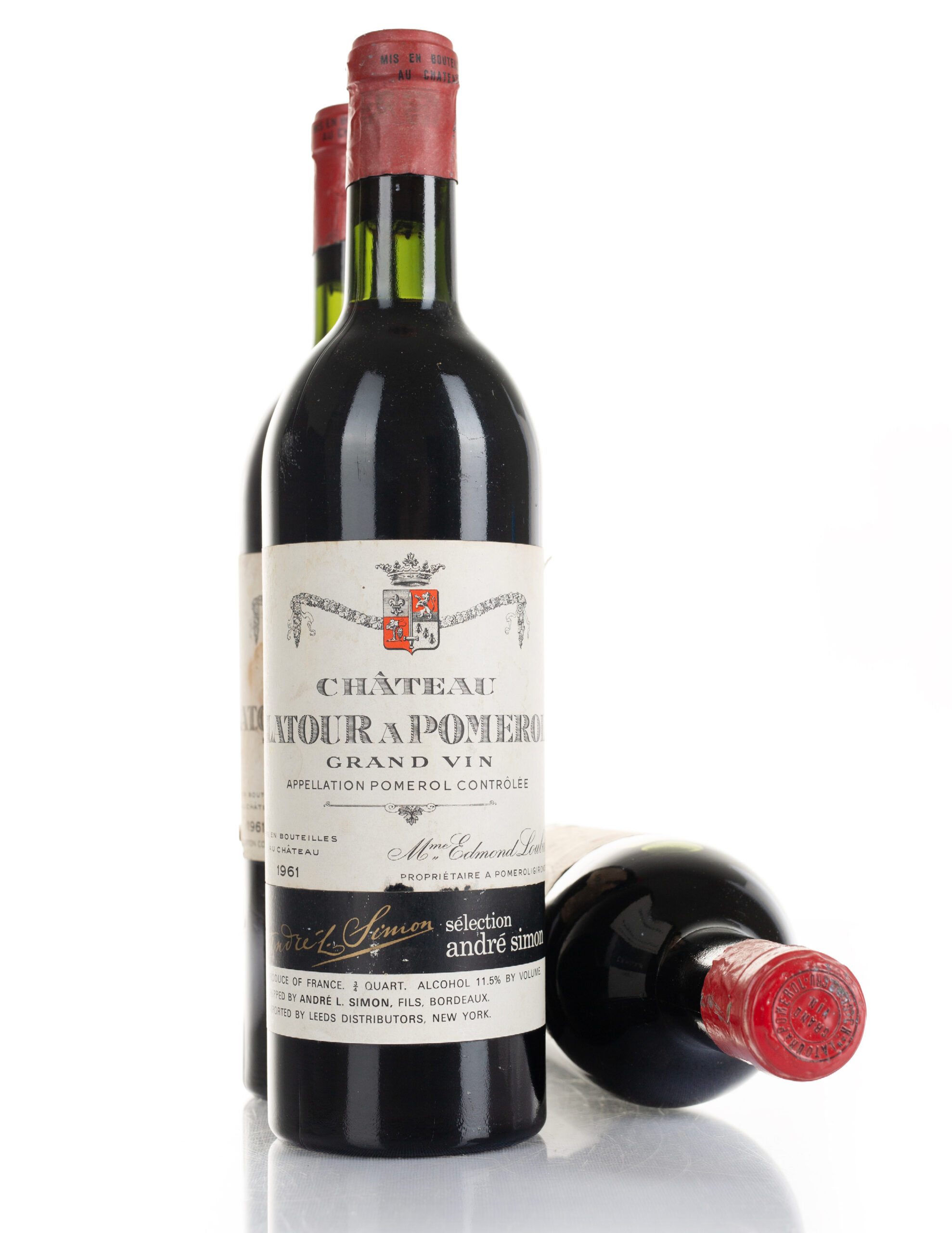 Lot 1519: 3 bottles 1961 Chateau Latour A Pomerol